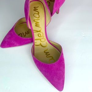 Sam Edelman pink suede pump